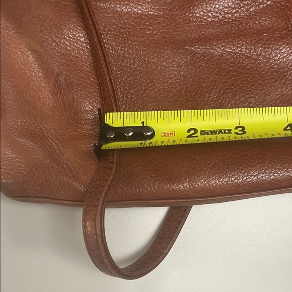 Margot Tan Leather Crossbody Bag adjustable strap/ preowned - Picture 9 of 14